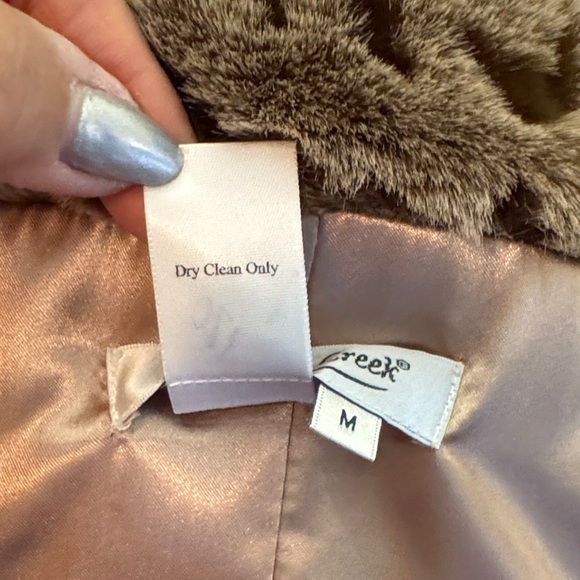 Coldwater Creek Cream Teddy Jacket with Leopard Accents - Picture 8 of 13